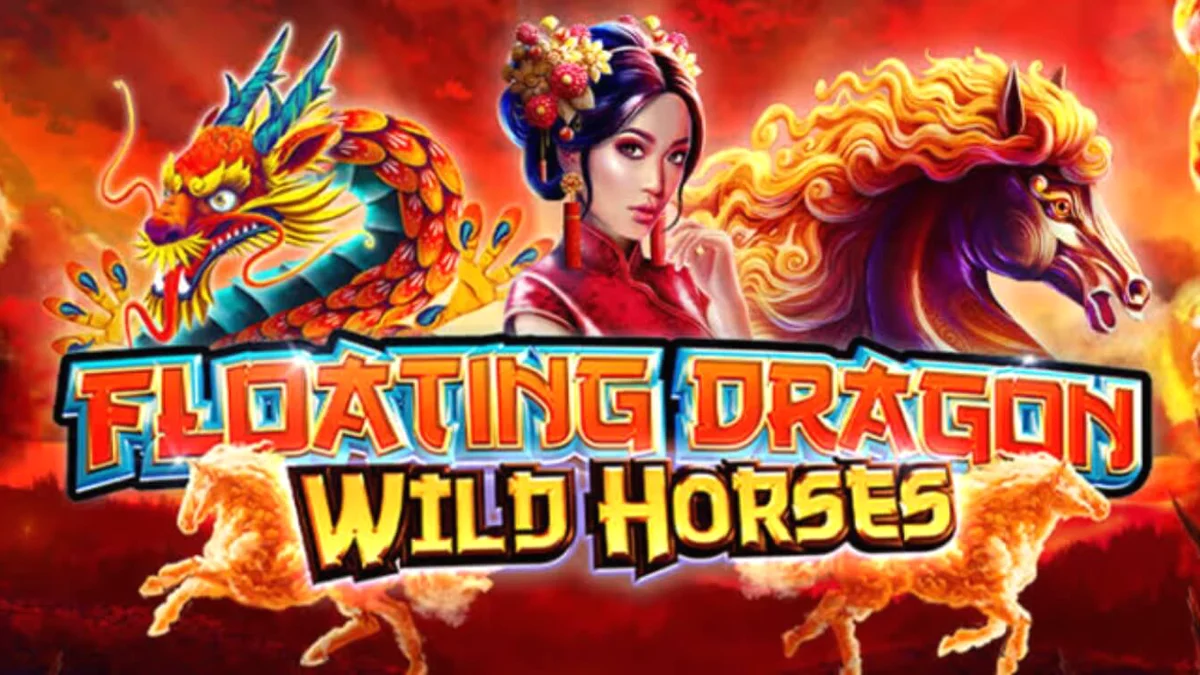 Pemandangan indah dalam slot Floating Dragon Wild Horses